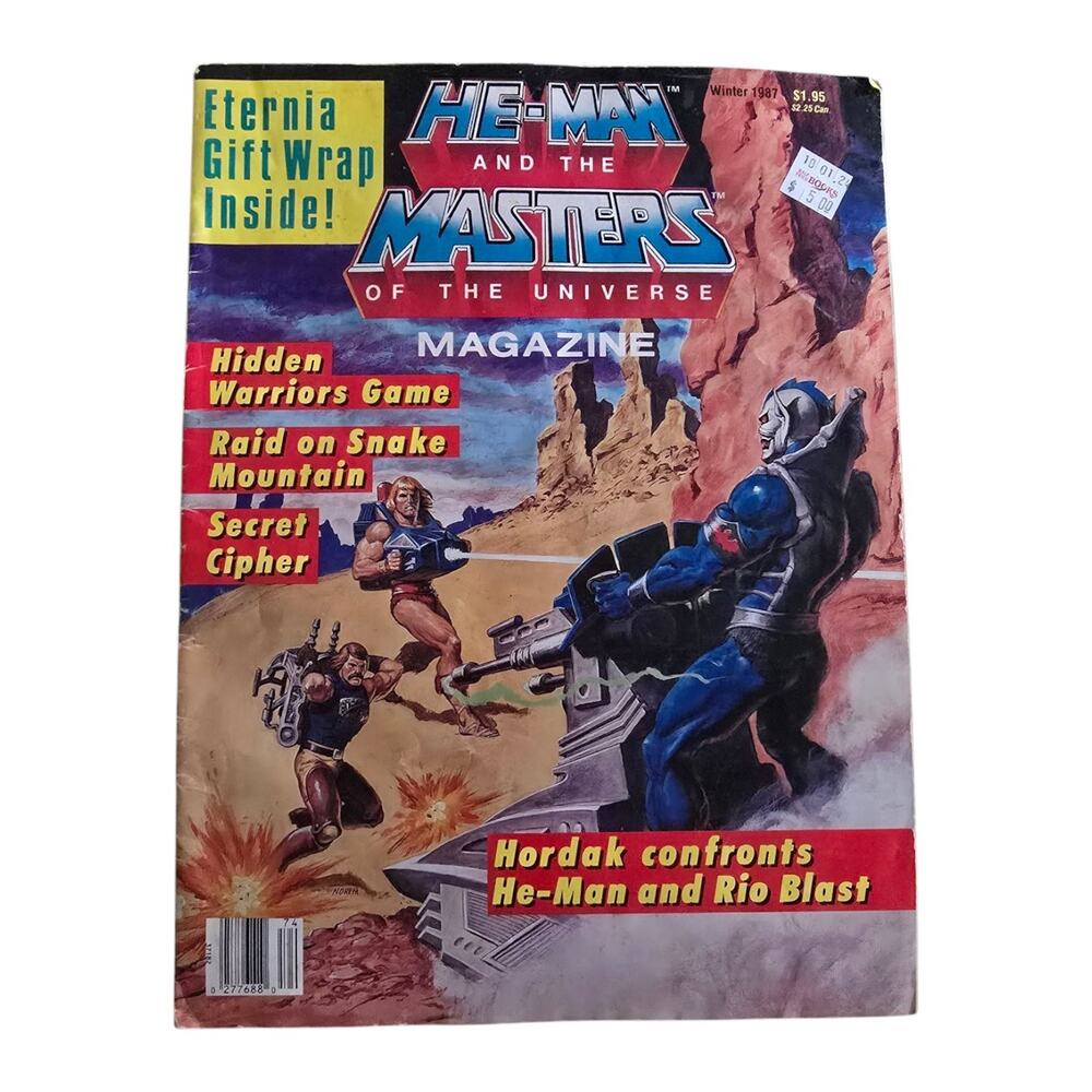 Vintage He Man Masters of Universe Magazine Eternia Gift Wrap & Posters 1987